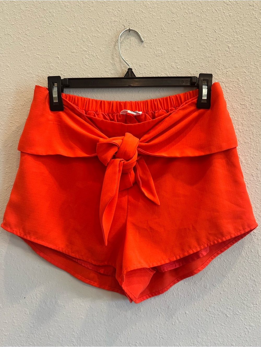 Jack BB Dakota Orange Tie Waist Shorts Small Summer Resort